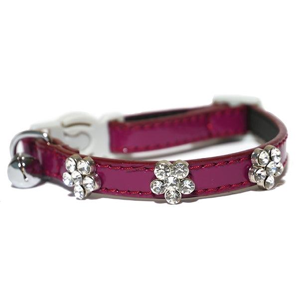 Elegant Damson Rosewood Cat Collar