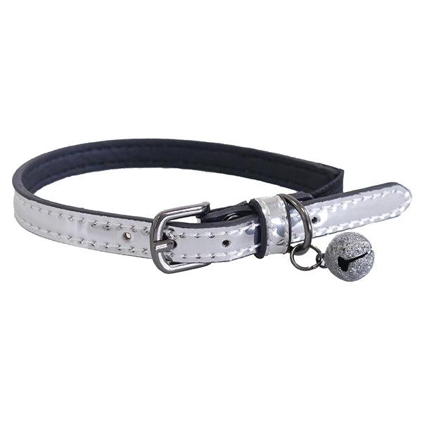 Luxurious Rosewood Designer Silver Cat Collar