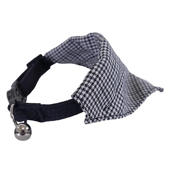 Chic Rosewood Dogtooth Bandana For Stylish Cats