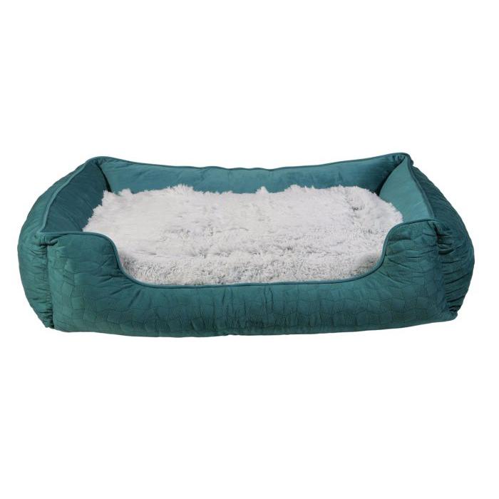 Bud'Z - Cosmos Cuddler Bed - X-Large - Opal Green - Perfect Comfort For Your Dog - 100X80X22Cm