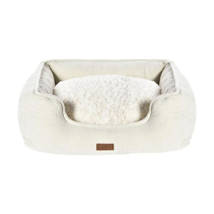 Cozy Up With The Bud'Z Cuddler Bed – Luxuriously Soft Cream For Medium Cats And Dogs, 61X48X18 Cm