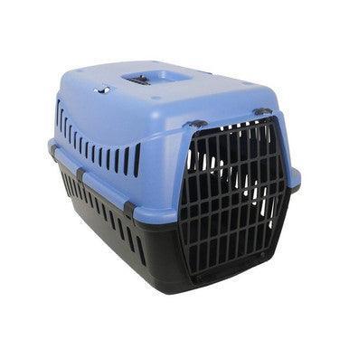 Stylish And Sustainable Medium Slate Blue/Black Pet Carrier By Rosewood