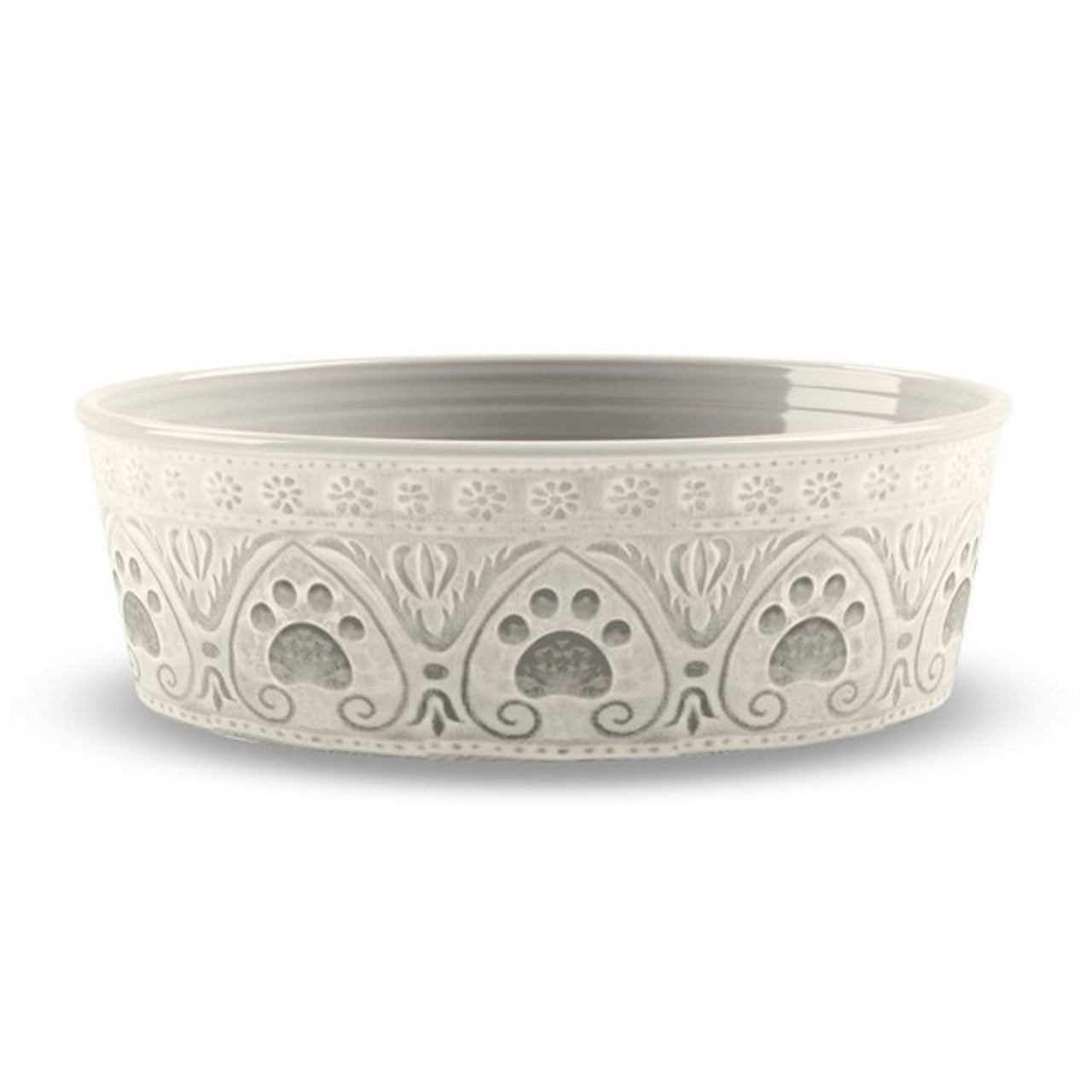 Elegant Medallion Paw Print Pet Bowl For Your Beloved Furry Friend