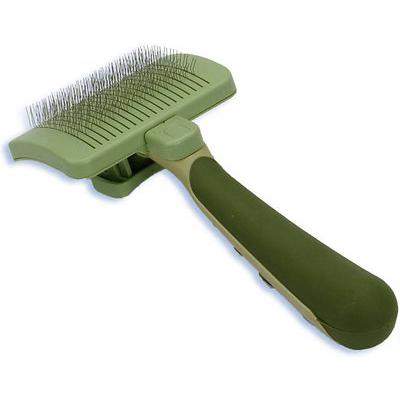 Safari Medium Self-Cleaning Slicker Brush For Dogs – Effortless Grooming Made Simple!