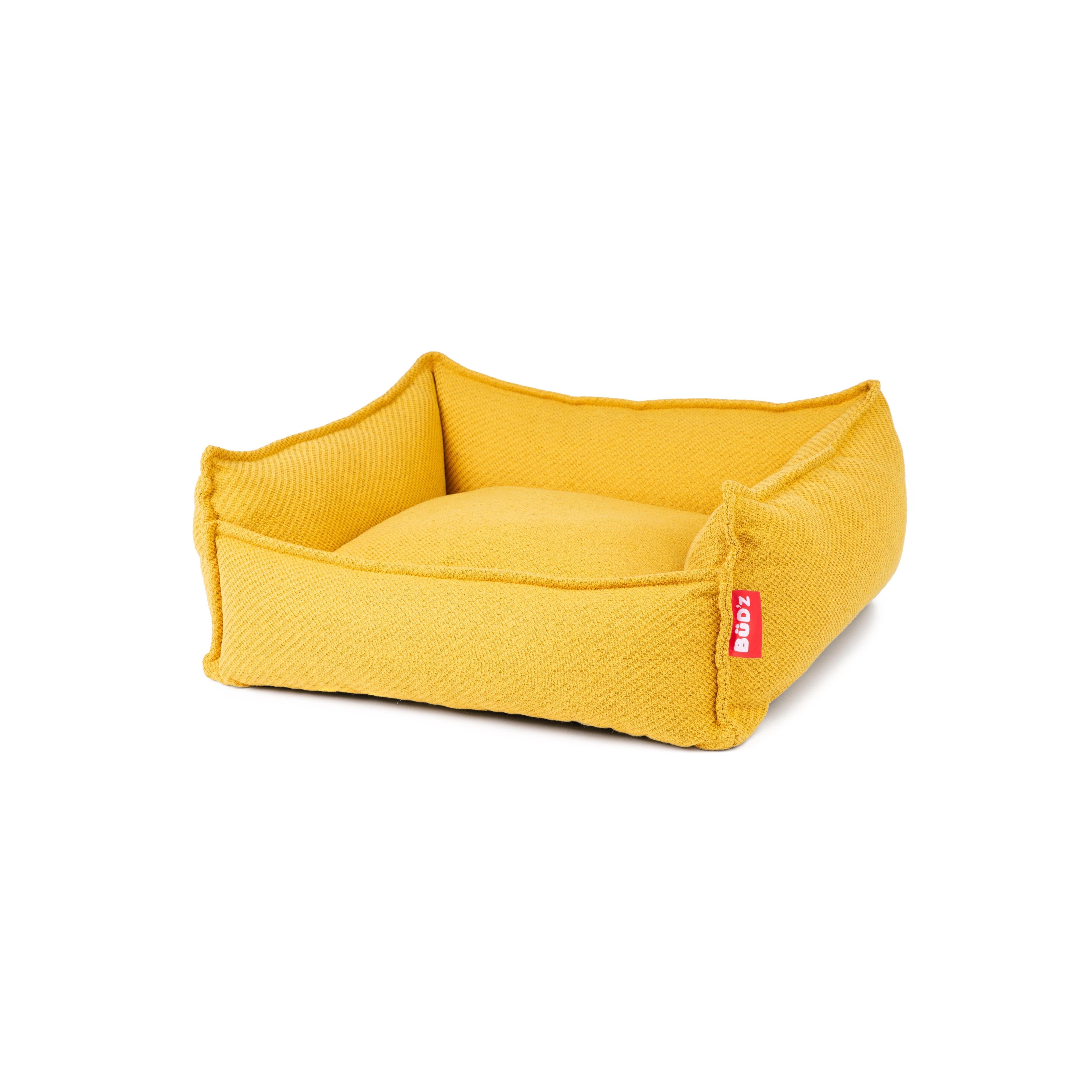 Cozy Bud'Z Cuddler Anemone Dog Bed In Mustard - Perfect 60 X 50 X 20 Cm Size For Ultimate Comfort