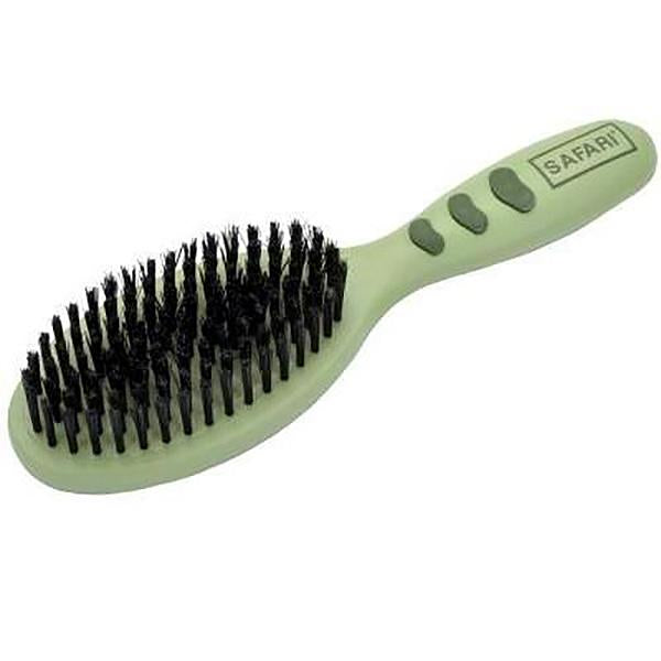 Safari Large Dog Bristle Brush With Comfortable Handle - Perfect For All Coat Types